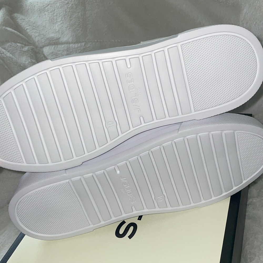 NWT J/SLIDES AMANDA White Leather Sneaker - Picture 14 of 15